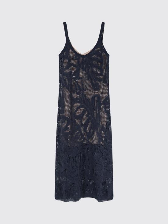 26SS 브루넬로 쿠치넬리 대즐링 워터 릴리 드레스 MDT771A92 C4224 Ocean - BRUNELLO CUCINELLI