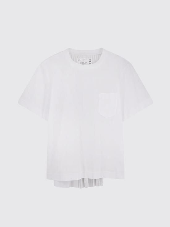 26SS 사카이 반팔 티셔츠 2608544 101 White - SACAI