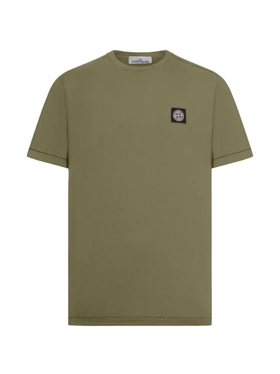 26SS 스톤 아일랜드 60/2 코튼 저지 슬림핏 티셔츠 L1S15 2100027 S0013 V005G MILITARY GREEN DOM