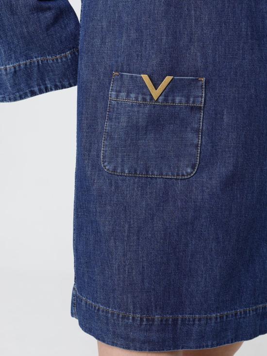 26SS 발렌티노 가라바니 롱 원피스 BDA03B9YA 558 Denim - VALENTINO GARAVANI