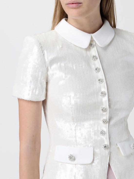 26SS 셀프 포트레이트 블라우스 RS26016TW White - SELF PORTRAIT