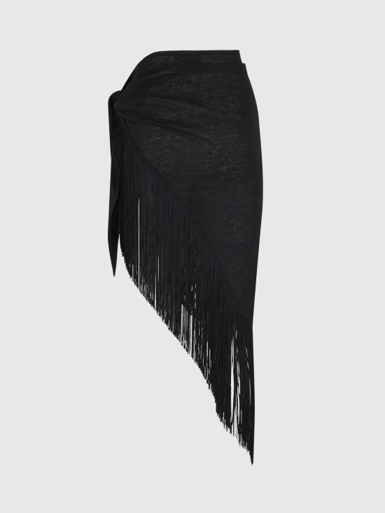 26SS 알라누이 미디 스커트 LWHL033R26KNI001 1010 Black - ALANUI