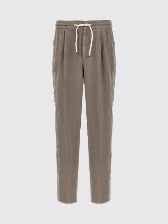 26SS 브루넬로 쿠치넬리 팬츠 M243DE1710 C6018 Kaki - BRUNELLO CUCINELLI