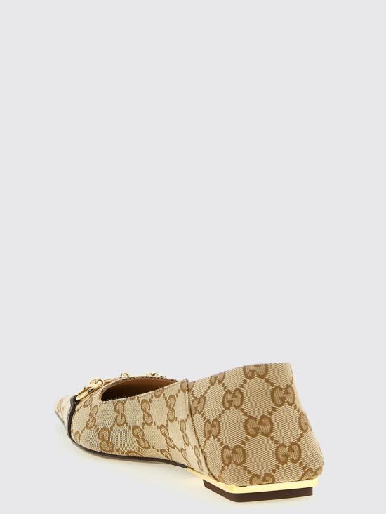 26SS 구찌 플랫 슈즈 865402FAFZD 9167 Beige - GUCCI