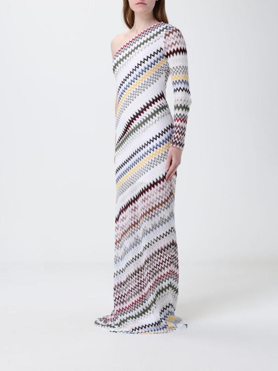 26SS 미소니 롱 원피스 DS26SG1RBR0150 S01K2 White - MISSONI