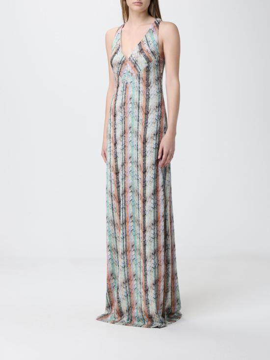 26SS 미소니 롱 원피스 DS26SG0PBC005Z S01K3 White - MISSONI
