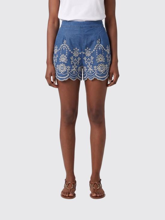 26SS 세인트바쓰 숏팬츠 AMN0001 00473L Gnawed Blue