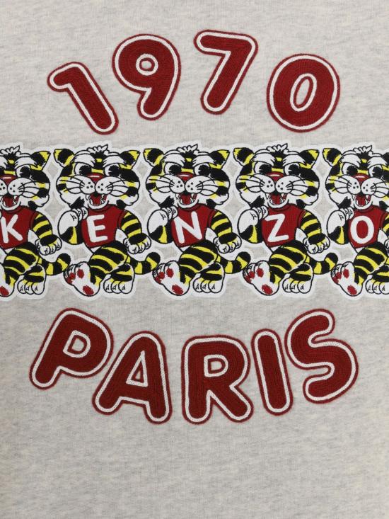 26SS 겐조 Wild Tiger 자수 스웻셔츠 FG55SW2064MJ 93 Grey - KENZO