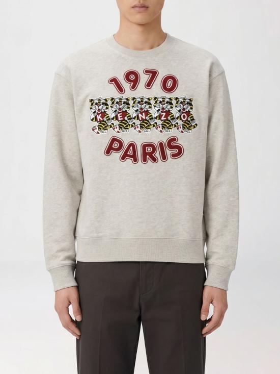 26SS 겐조 Wild Tiger 자수 스웻셔츠 FG55SW2064MJ 93 Grey