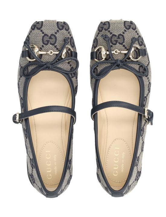 26SS [키즈] 구찌 슈즈 856590HWK20 4041 BEIGE BLUE - GUCCI