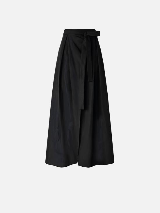 26SS 핑코 롱 스커트 Gonna Lunga a Portafoglio in Taffetà Nero - PINKO