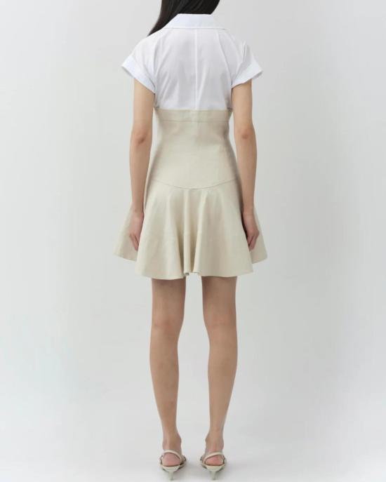  조나단 심카이 숏 원피스 선대 리넨 미니 드레스 샌드 멀티 - JONATHAN SIMKHAI