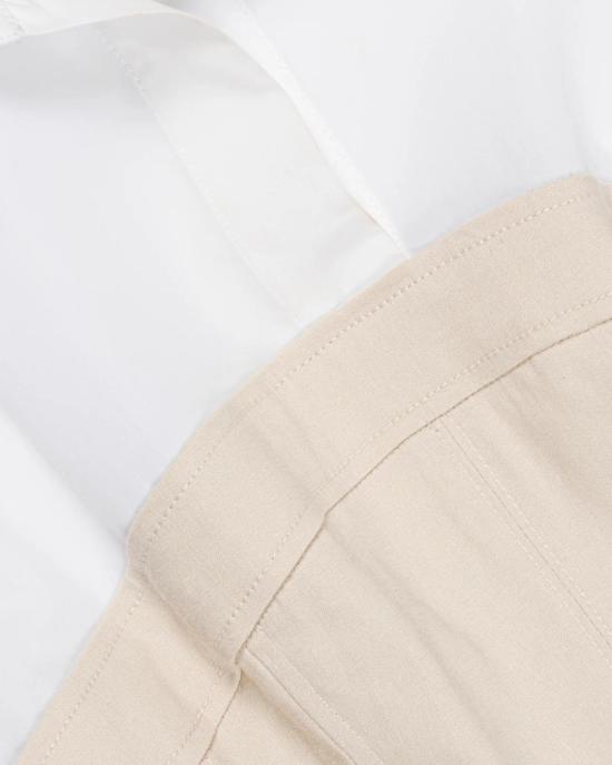  조나단 심카이 숏 원피스 선대 리넨 미니 드레스 샌드 멀티 - JONATHAN SIMKHAI