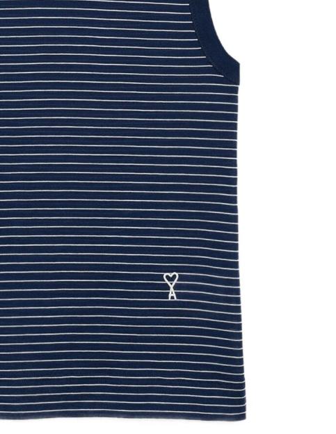 26SS 아미 민소매 티셔츠 FTP818 JE0212 A044 USED BLUE DOM - AMI