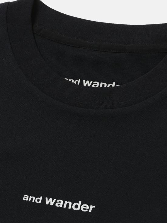 26SS 앤드원더 반팔 티셔츠 5746964035010 BLACK DOM - AND WANDER