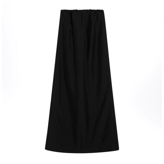 25SS 더로우 롱 스커트 9045W3838 BLK BLACK