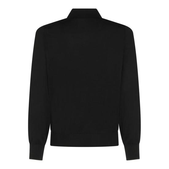 26SS 브루넬로 쿠치넬리 니트 폴로 셔츠 M29800135 CH101 NERO - BRUNELLO CUCINELLI