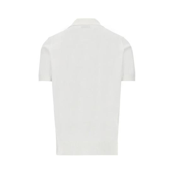 26SS 브루넬로 쿠치넬리 로고 경량 코튼 니트 폴로 셔츠 M29800195 CON63 PANAMA - BRUNELLO CUCINELLI