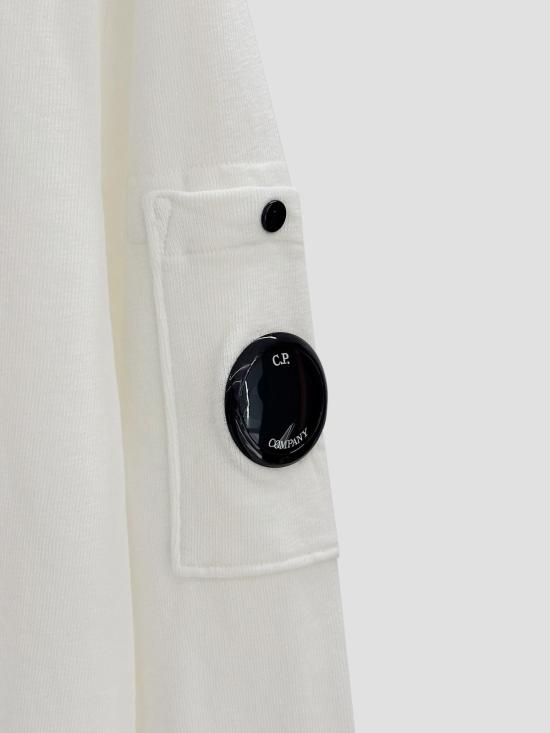 26SS 씨피 컴퍼니 긴팔 티셔츠 20CMSS207A110337O 103 GAUZE WHITE - C.P. COMPANY