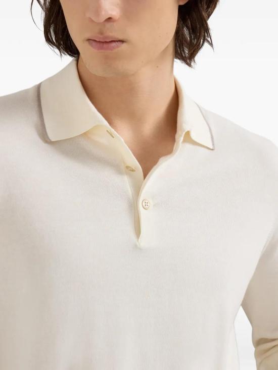 26SS 브루넬로 쿠치넬리 반팔 티셔츠 MIS806005 CON63 PANAMA - BRUNELLO CUCINELLI