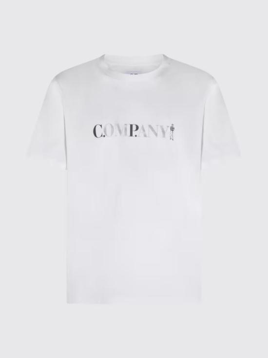 26SS 씨피 컴퍼니 30/1 저지 숏슬리브 로고 티셔츠 20CMTS085A005100W 103 GAUZE WHITE