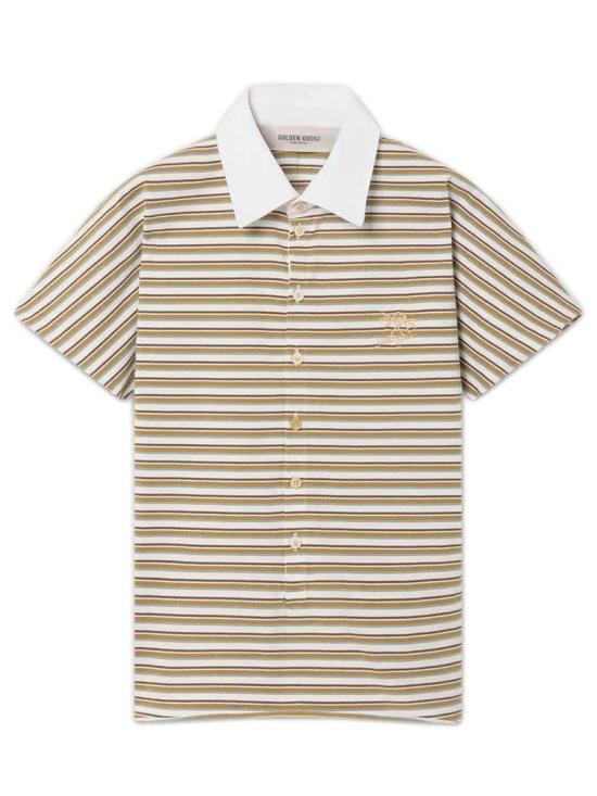 26SS 골든구스 폴로 티셔츠 GWP02189P002390 12364 OFF WHT SEA TRTL