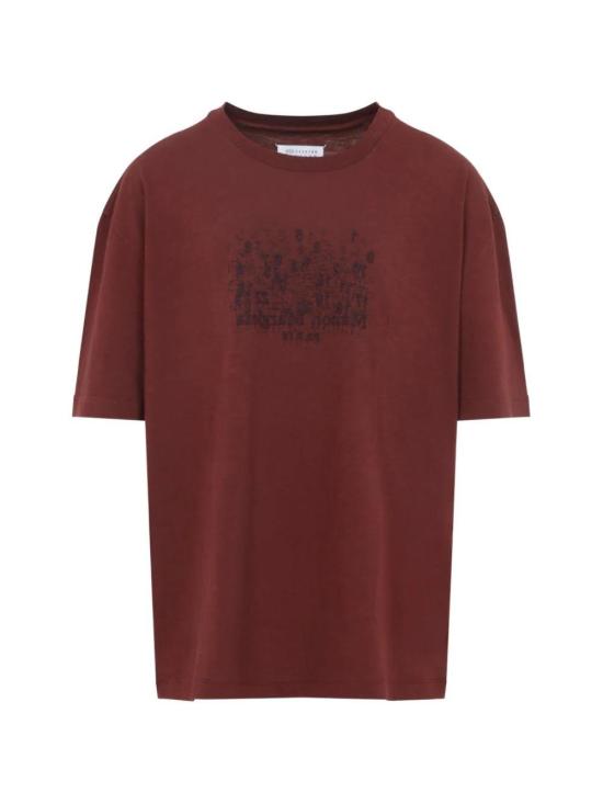 26SS 마르지엘라 반팔 티셔츠 S50GC0730M20164 210 DARK BRIC RED