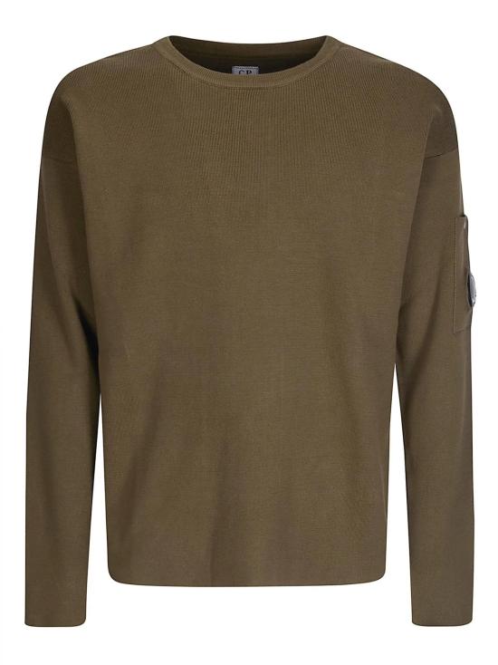 26SS 씨피 컴퍼니 코튼 씨 아일랜드 렌즈 스웨터 20CMKN097A110560A 683 IVY GREEN