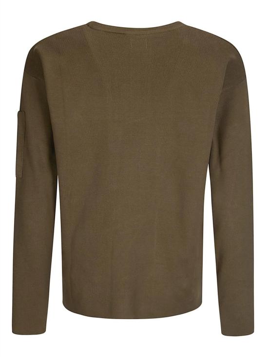 26SS 씨피 컴퍼니 코튼 씨 아일랜드 렌즈 스웨터 20CMKN097A110560A 683 IVY GREEN - C.P. COMPANY