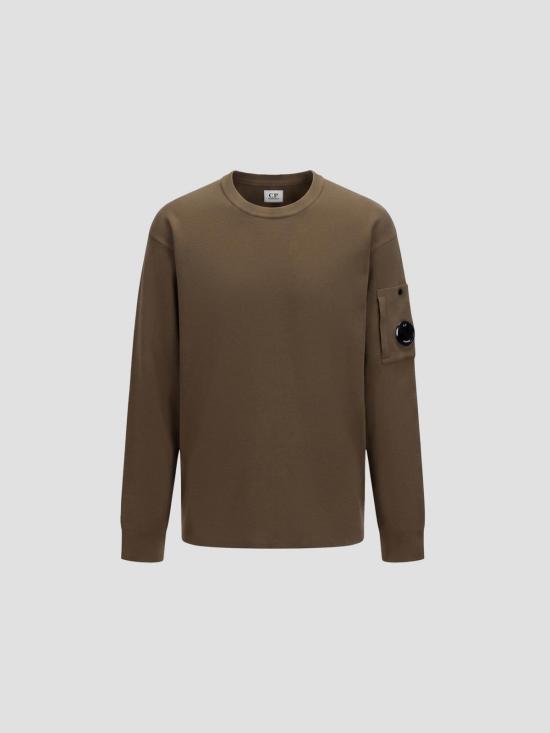26SS 씨피 컴퍼니 코튼 씨 아일랜드 렌즈 스웨터 20CMKN097A110560A 683 IVY GREEN