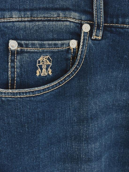 26SS 브루넬로 쿠치넬리 워시드 스트레이트 핏 데님 팬츠 M283PO1090 C1471 DENIM MEDIO - BRUNELLO CUCINELLI
