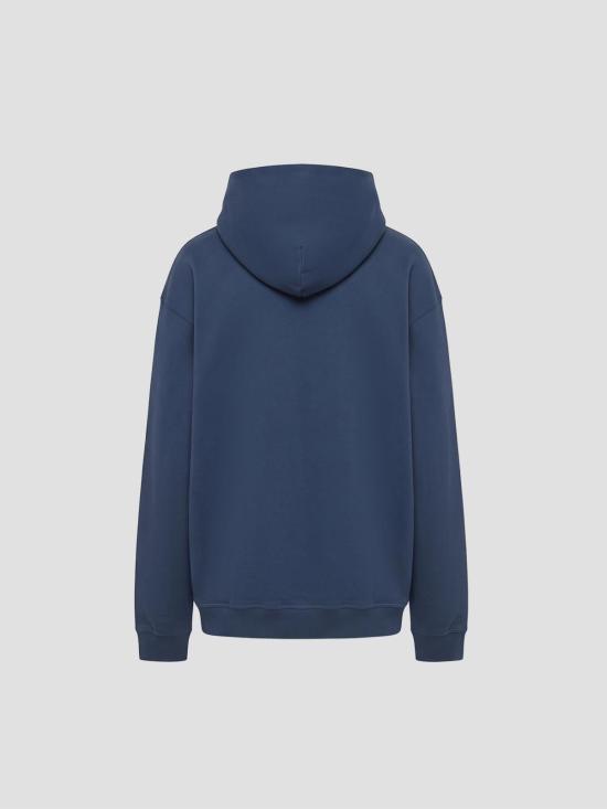 26SS 마르지엘라 업사이드 다운 자수 로고 후드 S50GU0167S25503 469 LAPIS BLUE - MAISON MARGIELA