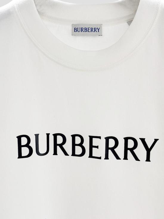 26SS 버버리 로고 코튼 티셔츠 8122389 B7078 CHALK - BURBERRY