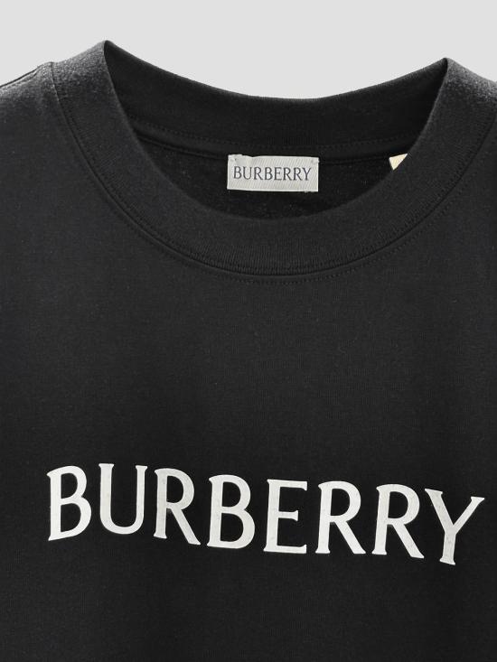 26SS 버버리 로고 코튼 티셔츠 8122387 A1189 BLACK - BURBERRY