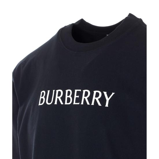 26SS 버버리 로고 코튼 티셔츠 8122387 A1189 BLACK - BURBERRY