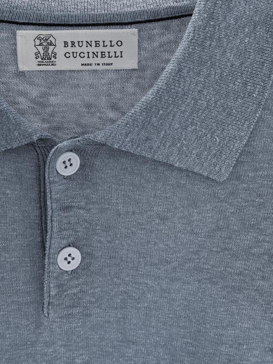 26SS 브루넬로 쿠치넬리 폴로 티셔츠 MSL806105 C7864 CARTAZUCCHERO - BRUNELLO CUCINELLI
