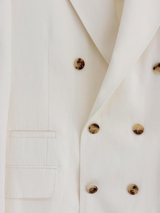 26SS 브루넬로 쿠치넬리 수트 자켓 MR4788BPC C1010 OFF WHITE - BRUNELLO CUCINELLI