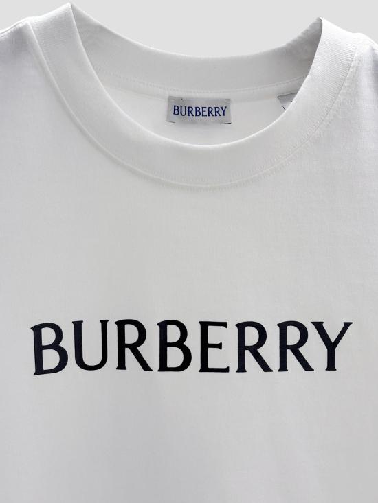 26SS 버버리 로고 코튼 티셔츠 8118978 B7078 CHALK - BURBERRY
