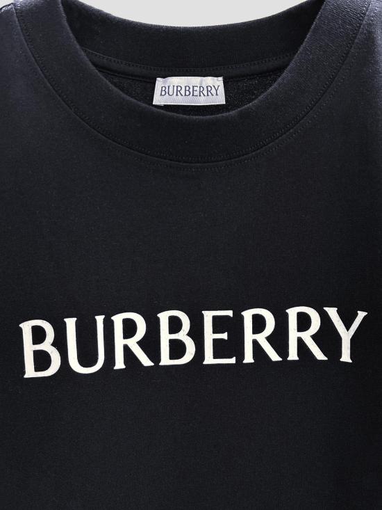 26SS 버버리 로고 코튼 티셔츠 8118977 A1189 BLACK - BURBERRY