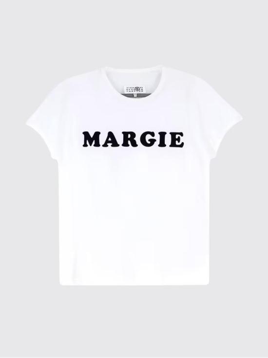 26SS MM6 메종마르지엘라 반팔 티셔츠 S62GD0212M20108 101 OFF WHITE