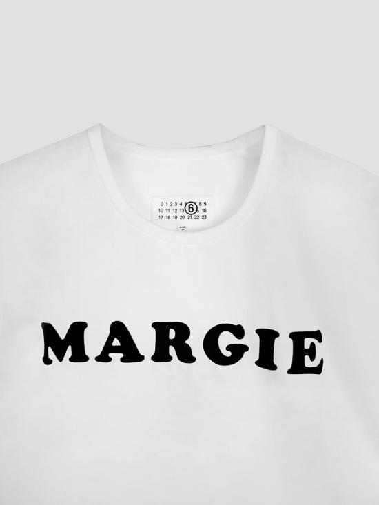 26SS MM6 메종마르지엘라 반팔 티셔츠 S62GD0212M20108 101 OFF WHITE - MM6 MAISON MARGIELA