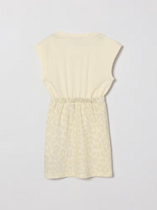 26SS [키즈] 발망 원피스 BY1C12Z3762 102BG IVORY BEIGE - BALMAIN