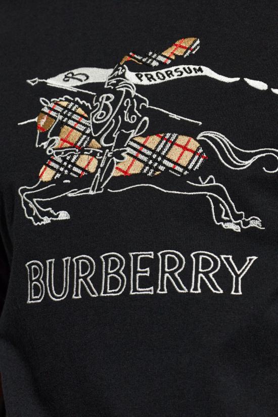 26SS 버버리 릴렉스드 핏 EKD 스케치 코튼 티셔츠 8121033 A1189 BLACK - BURBERRY