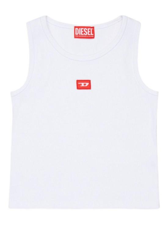 26SS [키즈] 디젤 티셔츠 J02594KYAZY K100 WHITE