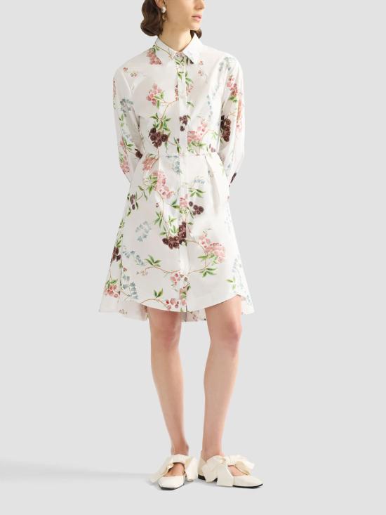 26SS 에르뎀 미디 원피스 SS26D8751518015 FRENCHCHINTZ White - ERDEM