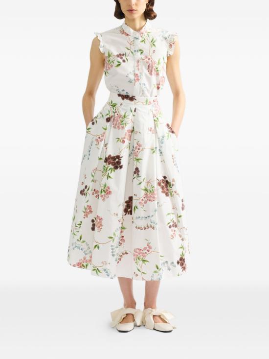 26SS 에르뎀 민소매 티셔츠 SS26T1251518015 FRENCHCHINTZ WHITE - ERDEM
