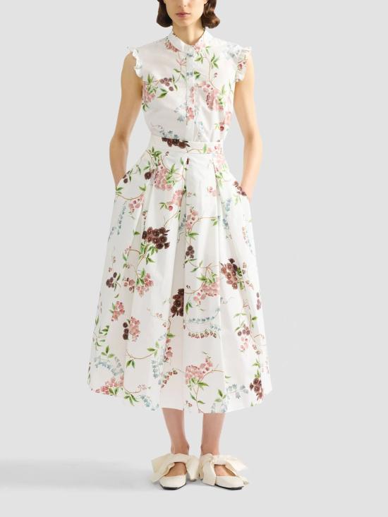26SS 에르뎀 민소매 티셔츠 SS26T1251518015 FRENCHCHINTZ WHITE - ERDEM