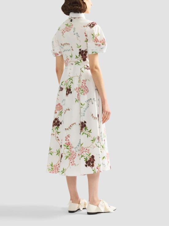 26SS 에르뎀 미디 원피스 SS26D20951518015 FRENCHCHINTZ White - ERDEM