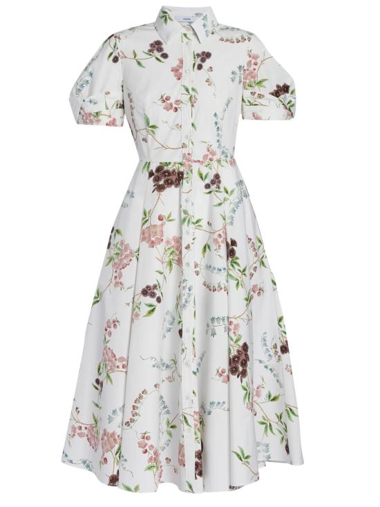 26SS 에르뎀 미디 원피스 SS26D20951518015 FRENCHCHINTZ White