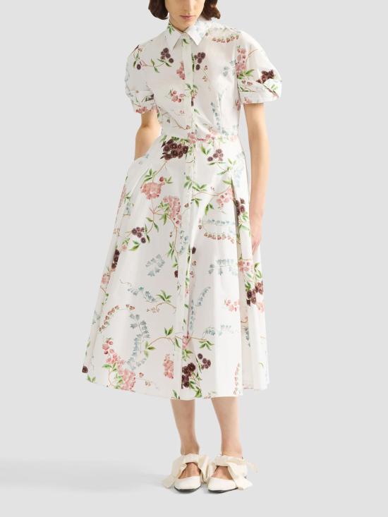 26SS 에르뎀 미디 원피스 SS26D20951518015 FRENCHCHINTZ White - ERDEM